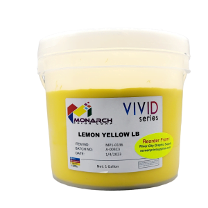 Monarch Vivid LB lemon yellow Plastisol Ink – Soft and Creamy Screen Printing Ink