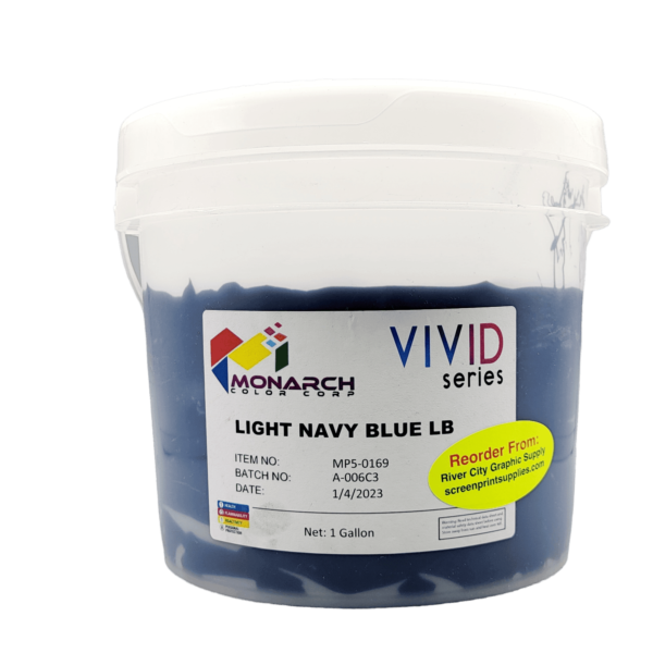 Monarch Vivid LB Plastisol Inks - Light Navy Blue