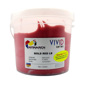 Monarch Vivid LB Bold Red – Soft and Creamy Screen Printing Ink