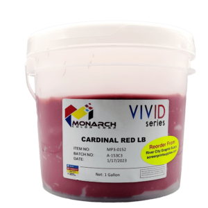 Monarch Vivid LB Cardinal Red – Soft and Creamy Screen Printing Ink