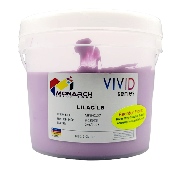 Monarch Vivid LB Lilac Plastisol Ink – Soft and Creamy Screen Printing Ink