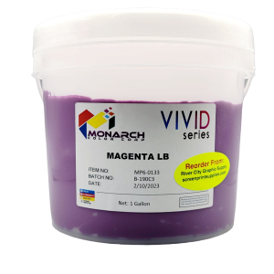 Monarch Vivid LB Magenta Plastisol Ink – Soft and Creamy Screen Printing Ink