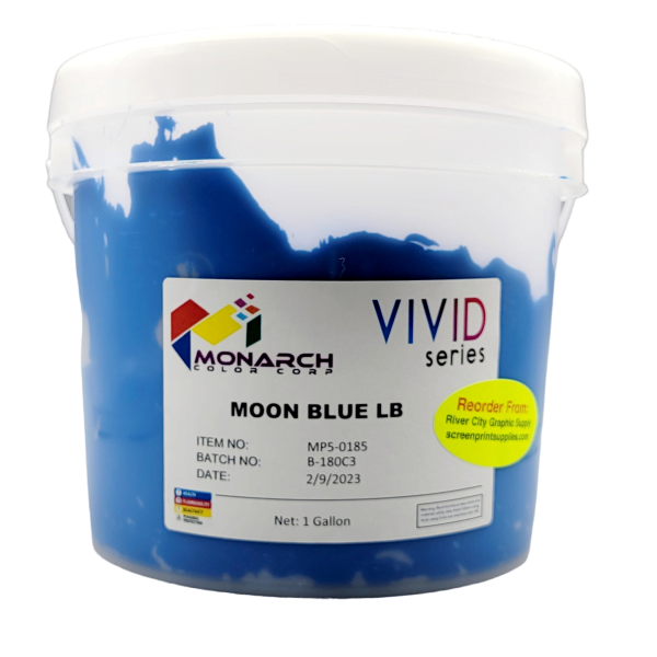 Monarch Vivid LB Moon Blue Plastisol Ink – Soft and Creamy Screen Printing Ink