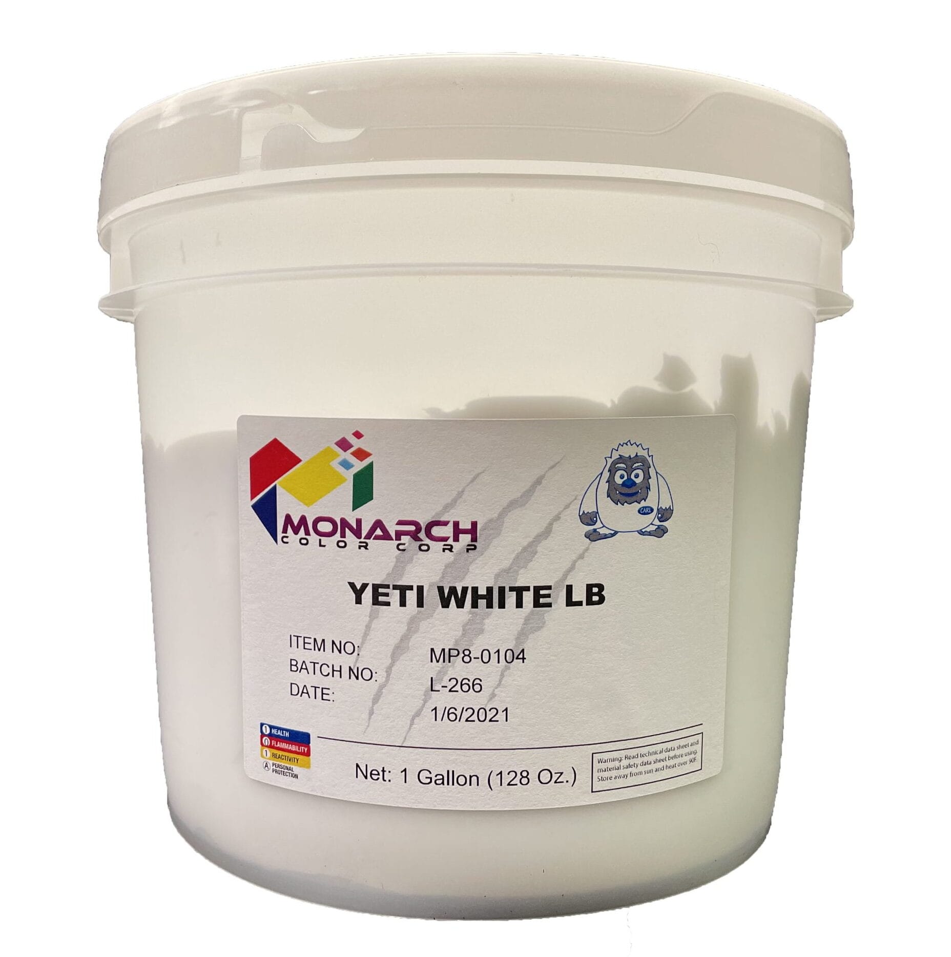 Monarch LB Yeti White - Low Cure Plastisol Ink